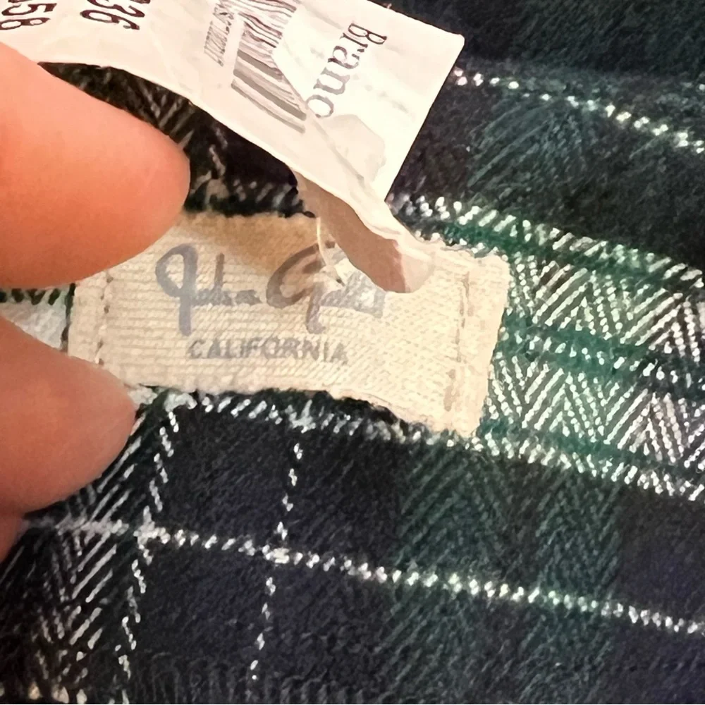 JOHN GALT BRANDY MELVILE green plaid mini skirt size 26 new with tags - Picture 3 of 5